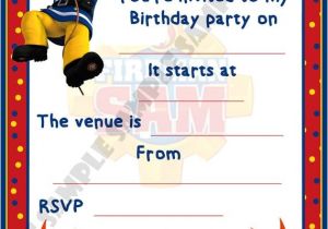 Sams Club Party Invitations Fireman Sam Birthday Party Invitations Invites by Shazian