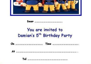 Sams Club Party Invitations Personalised Fireman Sam Party Invitations X 10 Ebay