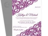 Sangria Color Wedding Invitations Lace Wedding Invitation Template 5 X 7 Vintage Lace