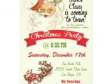 Santa Claus Party Invitations Santa Claus is Coming to town Party Invitations Zazzle
