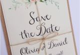 Save the Date Wedding Invitation Template Rustic Floral Save the Date Wedding Invitation