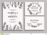 Save the Date Wedding Invitation Template Vector/illustration Invitation Save the Date Reception Card Stock Vector