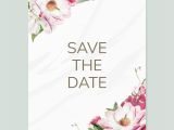 Save the Date Wedding Invitation Template Vector Save the Date Wedding Invitation Mockup Vector Download