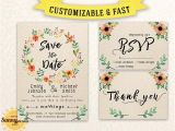 Save the Date Wedding Invitation Template Wedding Invitation Template Download Printable Wedding