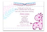 Sayings for Baby Shower Invites Baby Shower Invitation Wording for A Girl theruntime Com