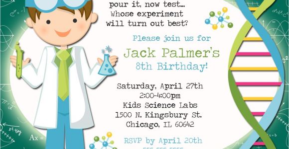 Science Party Invitations Template Free Mad Scientist Party Invitation