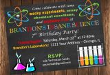 Science Party Invitations Template Free Science Birthday Party Invitations Oxsvitation Com