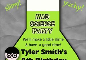 Science themed Party Invitations 3 Fine Mad Science Birthday Party Invitations