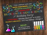 Science themed Party Invitations Science Birthday Party Invitations Oxsvitation Com