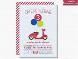 Scooter Party Invites Free Scooter Invitation Birthday Party Printable Invite by
