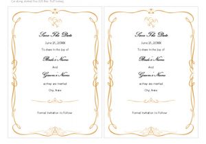 Scroll Wedding Invitation Template Free Download Free Printable Invitations Of Save the Date Card