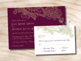 Scroll Wedding Invitations with Rsvp Cards Paisley Scroll Fleurish Wedding Invitation Response Card