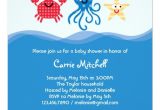 Sea Creature Baby Shower Invitations Sea Creatures Baby Shower Invitation 5 25" Square