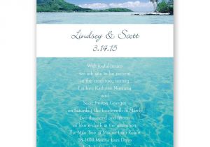 Sea themed Wedding Invitations Wedding Invitation Ocean theme