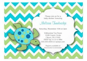 Sea Turtle Baby Shower Invitations Cute Sea Turtle Baby Shower Invites Neutral Gender