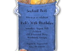 Seafood Boil Party Invitations Big Diecut Seafood Boil Party Invitations Clearance