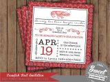 Seafood Boil Party Invitations Crawfish Boil Invitation Birthday Party Couple by 2sweetteas