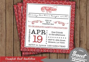 Seafood Boil Party Invitations Crawfish Boil Invitation Birthday Party Couple by 2sweetteas