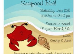 Seafood Boil Party Invitations Personalized Seafood Boil Invitations