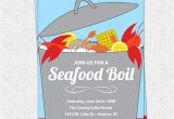 Seafood Boil Party Invitations Seafood Boil Clam Lobster Crab Bake Invitation Summer