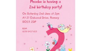 Second Birthday Party Invitations Personalised Second Birthday Party Invitations by Made by