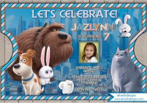 Secret Life Of Pets Party Invitations the Secret Life Of Pets Birthday Invitation the Secret