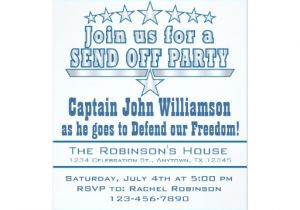 Send Off Party Invitation Message Air force Send Off Deployment Party Invitation Zazzle
