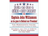 Send Off Party Invitation Message Military Deployment Send Off Party Invitation Military