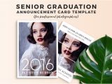 Senior Graduation Invitations 2015 Free Graduation Announcement Templates for Photoshop