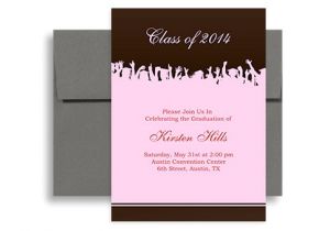 Senior Graduation Party Invitations 2018 Pink Brown Senior Graduation Party Invitation 5×7 In