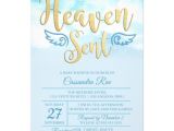 Sent From Heaven Baby Shower Invitations Heaven Sent Baby Shower Invitation