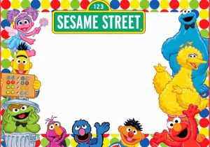 Sesame Street 1st Birthday Invitation Template Elmo and Sesame Street Birthday Party Invitation Coolest