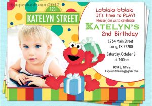 Sesame Street 2nd Birthday Invitation Wording Sesame Street Invitation Elmo Birthday Printable by