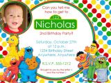 Sesame Street Birthday Party Invitations Personalized Personalized Sesame Street Birthday Invitations