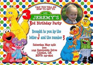 Sesame Street Customized Birthday Invitations Free Printable Custom Sesame Street Birthday Invitations