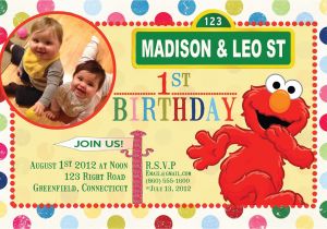Sesame Street Customized Birthday Invitations Items Similar to Custom Birthday Invitations Sesame