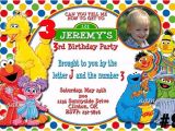 Sesame Street Party Invitations Personalized Free Printable Custom Sesame Street Birthday Invitations