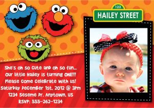 Sesame Street Party Invitations Personalized Sesame Street 2nd Birthday Invitations Best Party Ideas
