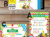 Sesame Street Party Invitations Personalized Sesame Street themed Party Invitations Personalized and
