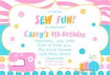 Sewing Party Invitations Sewing Birthday Party Invitation Sewing Party Invitation