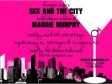 Sex and the City Bridal Shower Invitations and the City themed Bridal Shower Bachelorette by