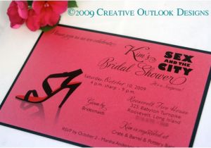 Sex and the City Bridal Shower Invitations Creative Outlook Designs In the City Bridal Shower