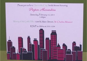 Sex and the City Bridal Shower Invitations In the City Bridal Shower Invitations by
