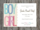 Sex Reveal Party Invitations Gender Reveal Party Invitation Printable by Printyourheartout
