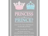 Sex Reveal Party Invitations Princess or Prince Gender Reveal Party Invitations