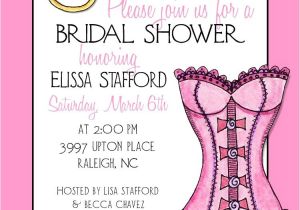 Sexy Bridal Shower Invitations Pink Lingerie Bridal Shower Invitation 5×7 You Print