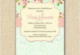 Shabby Chic Wedding Shower Invitations Shabby Chic Bridal Shower Invitations Printable by