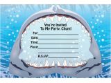 Shark Birthday Invitation Template Shark Birthday Fill In Invitations 16ct In 2019 Finn 39 S
