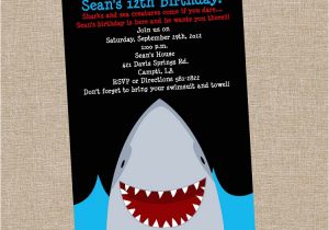Shark Birthday Invitation Template Shark Birthday Invitations