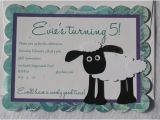 Shaun the Sheep Birthday Party Invitations Items Similar to Shaun the Sheep 10 Personalized Sheep